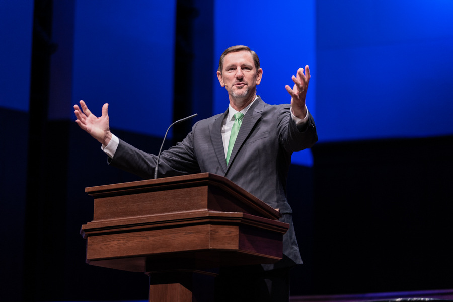 Solution for humanity’s lostness is the Gospel, Chitwood preaches in chapel message